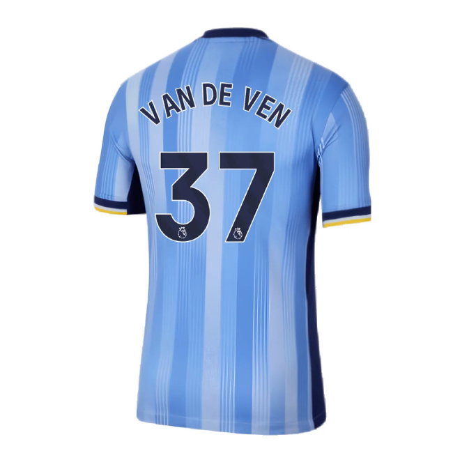 2024-2025 Tottenham Hotspur Away Shirt (Kids) (Van De Ven 37)-SoccerKits Hub | Buy Soccer Jerseys Online